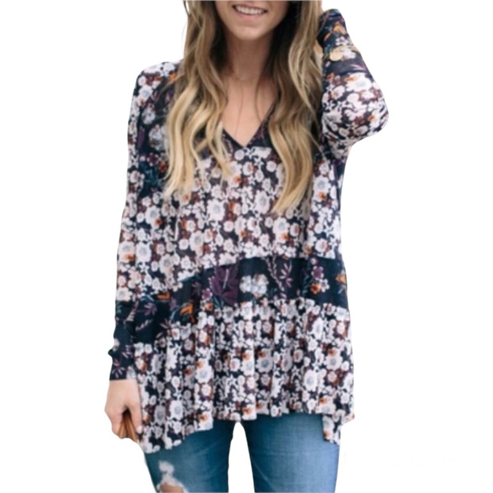 Free People Isabella Floral Tunic